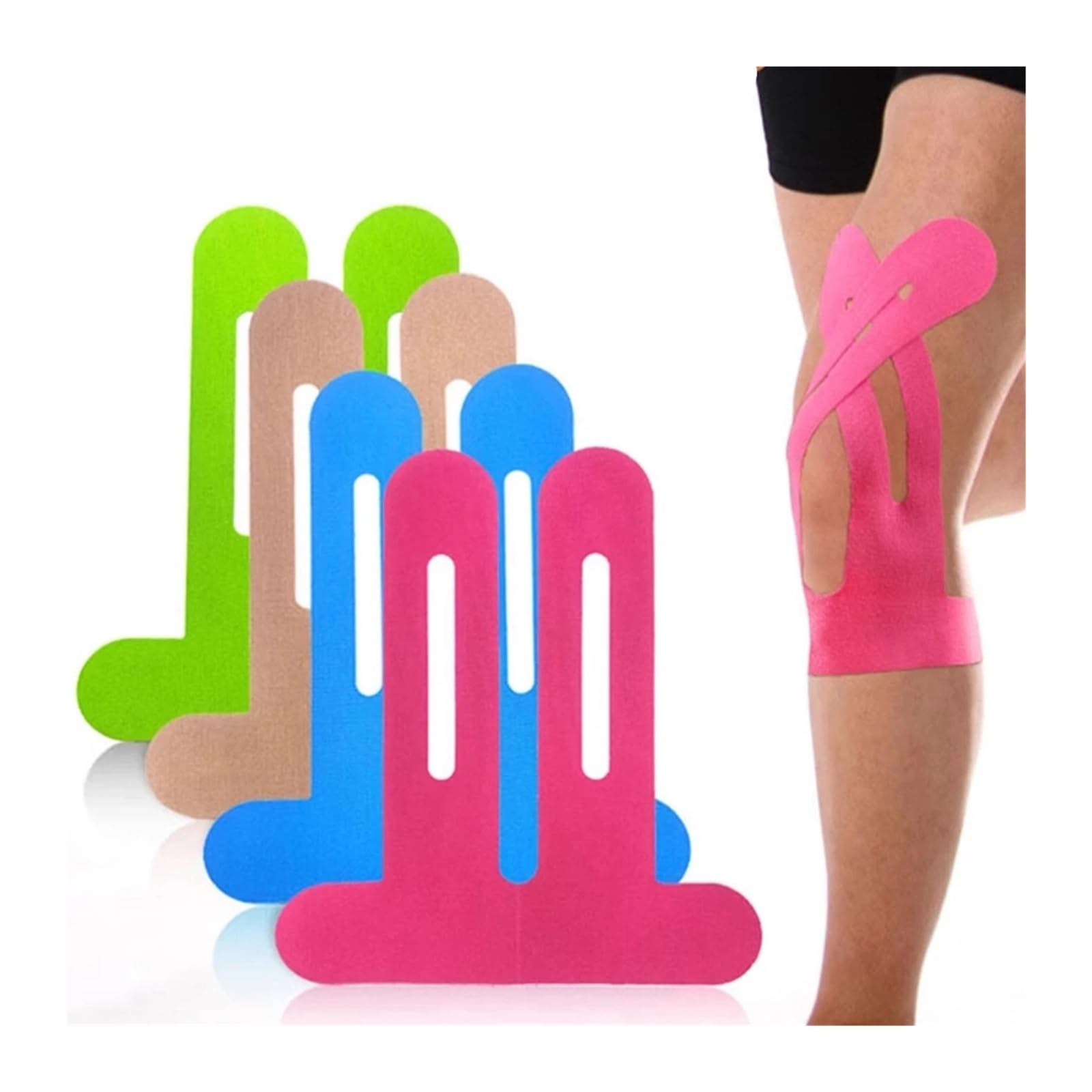 Generico Compatibile for bendaggi Sportivi Il Nastro Elastico Autoadesivo Avvolgente for l'atletica fornisce Supporto