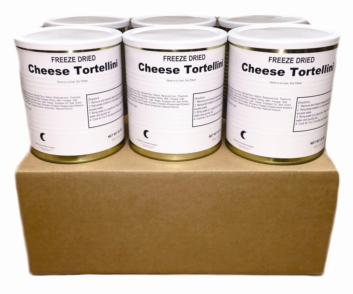 Military Surplus Dehydrated Powdered Cheddar Cheese Blend #10 Can – Makes Over 9 lbs of Sharp Cheddar per Can– Long-Term Storage – Emergency Survival Food – 25+ Year Shelf Life – Made in USA – Ready to Use Pack of 6