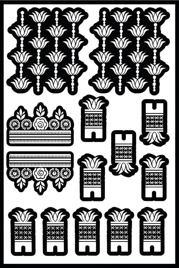 Ivana's lotus Create beautiful mehndi designs effortlessly with our easy-to-use henna stencils. Perfect for beginners and professionals, these stencils help you achieve clean, symmetrical, and stylish patterns within minutes. Just place, apply henna, and peel to reveal gorgeous designs on hands, feet, or any part of the body-FDES-5001