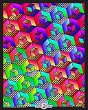 Cubes - Fuzzy Velvet Detailed Coloring Poster 16x20