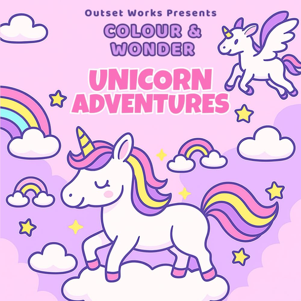 Colour & Wonder: Unicorn Adventures: Colouring Books For Kids Ages 3-8 (Colour & Wonder: Colouring Books For Kids Ages 3-8)