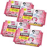 クイックル 【まとめ買い】トイレストロング トイレシート 液量たっぷり! 便座裏のハネ汚れも一気にラク落ち! プレミアムローズの香り 替え16枚×4個