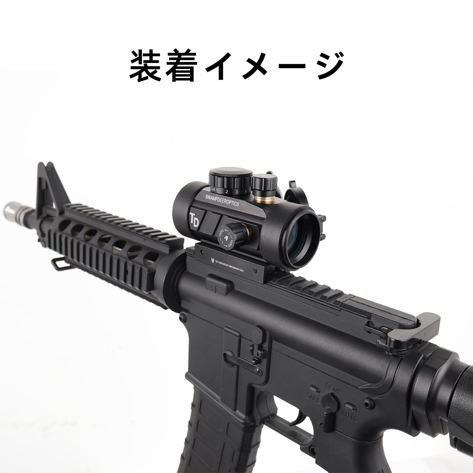 Amazon.co.jp: SWAMP DEER 1X40 ドットサイト レッド/グリーン各5段階
