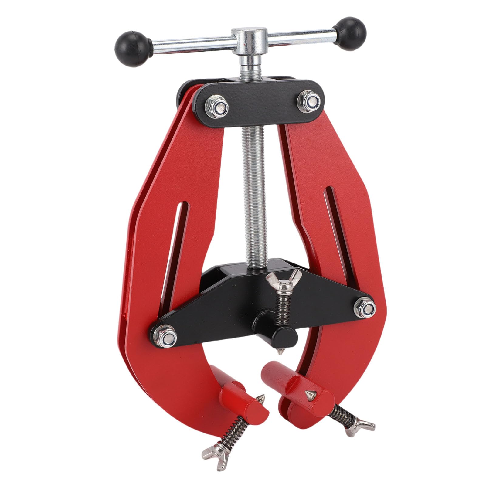 Wakects Abrazadera de Alineación de Tuberías Abrazadera de Tubería Ajustable para Soldar Tornillos de Acción Rápida de Acero de Aleación de 2 a 6 Pulgadas para Instalación en T de Brida de