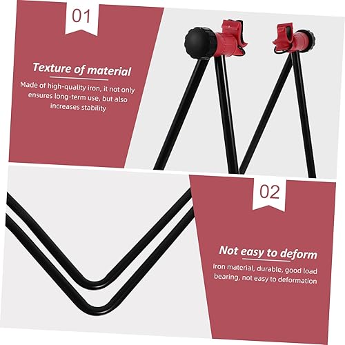 Miniatura 7 de Práctico soporte de bicicleta de material de hierro refuerzo espesado para bicicletas Rack Garage