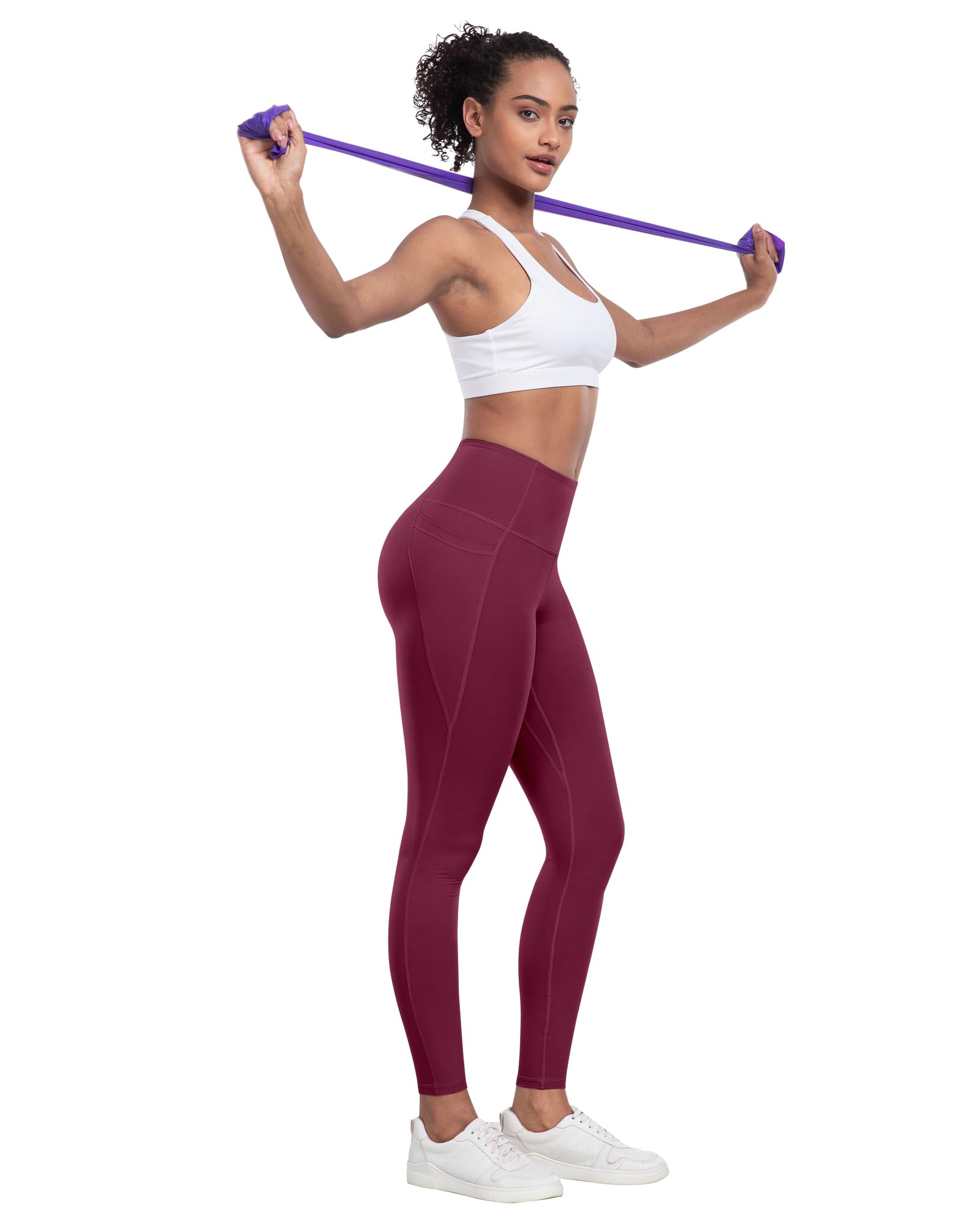 LZYVOO Leggings con bolsillos para mujer, 6 paquetes de pantalones de yoga suaves de cintura alta con control de abdomen