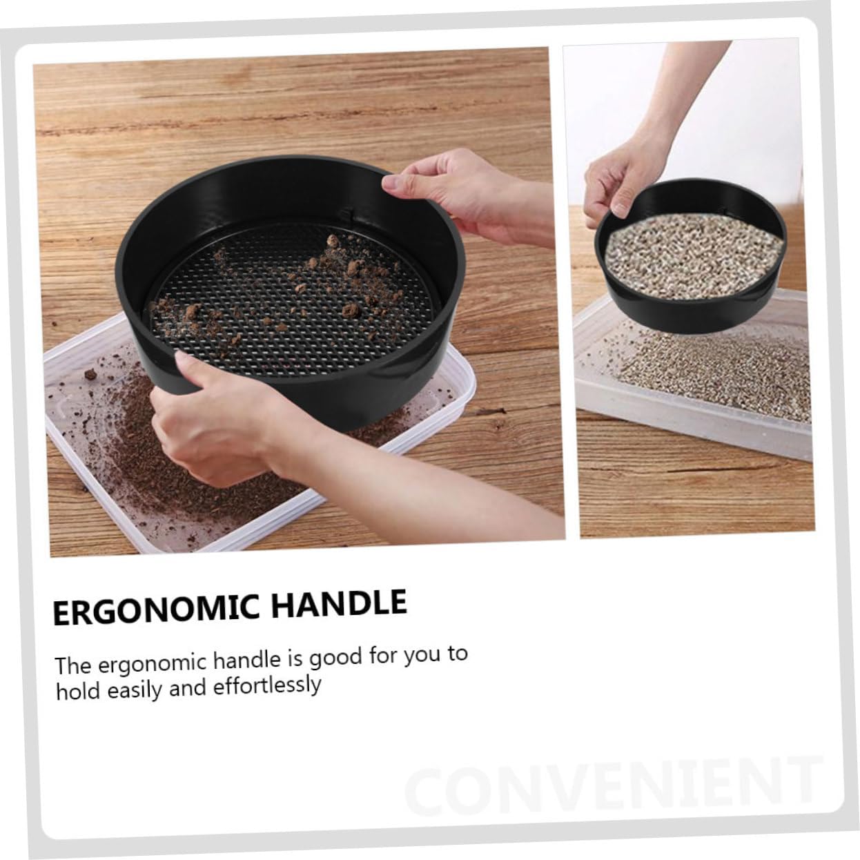 Yardwe 16sets Garden Soil Sifter Fine Mesh Sieve Heavy Duty Soil Sifter for Rocks Weeding