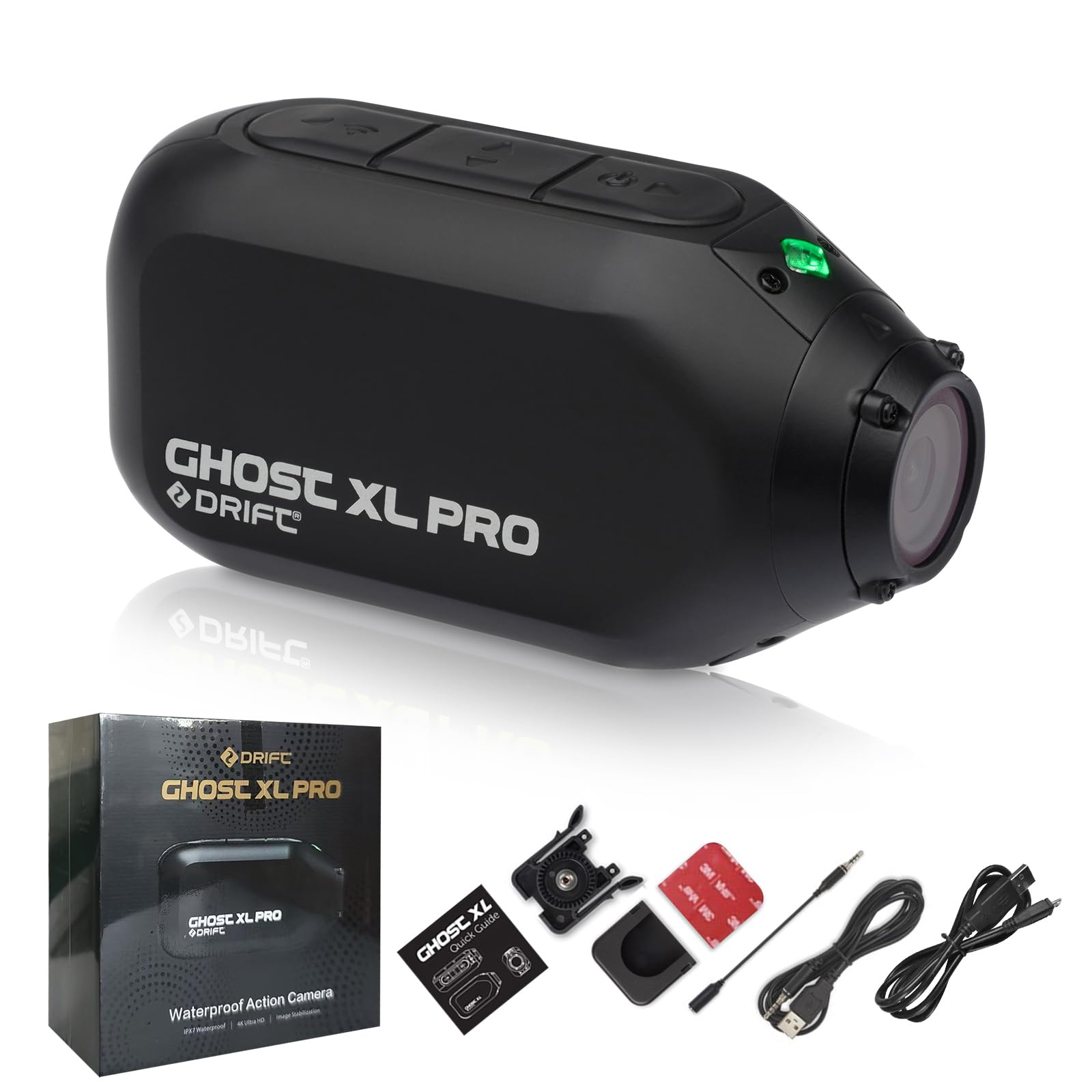 Photo 1 of DRIFT Ghost XL PRO Sport Action Camera 4K Sport WiFi IPX7 Waterproof Wearable Live Stream Vlog Motorcycle Bicycle Helmet Cam