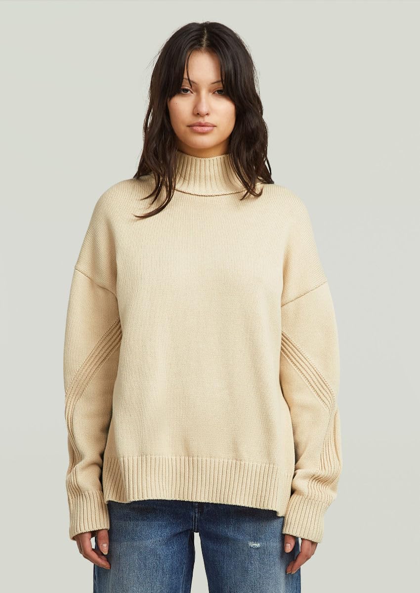 G-Star Milano High Neck Knit Wmn Pullover Donna