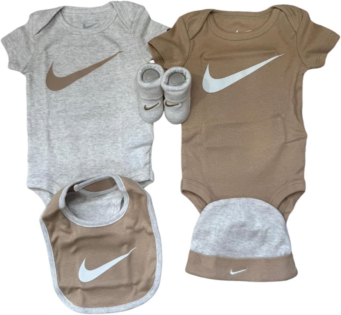 Nike Swoosh Essentials 5 Piece Infant Baby Layette Set