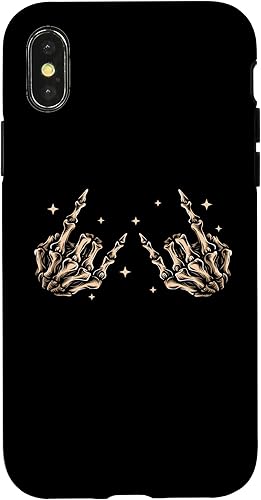 Miniatura 7 de Funda para iPhone 11 Pro Max Rock On Skeleton Hand Rock and Roll para hombres y mujeres