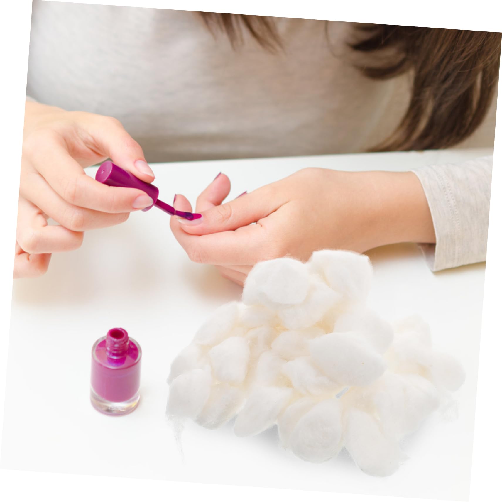 Beavorty Batuffoli di Cotone 500g Morbidi e Assorbenti, per Rimozione dello Smalto e Struccante | Cotone Assorbente, Usa e Getta, Morbide per Make-up e Rimozione Smalto Gel, Confezione da 500g