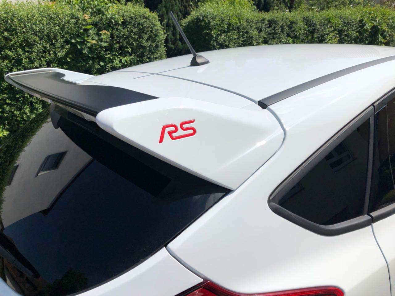 Focus RS MK3 3D żelowe emblematy do tylnego spojlera (czerwone)