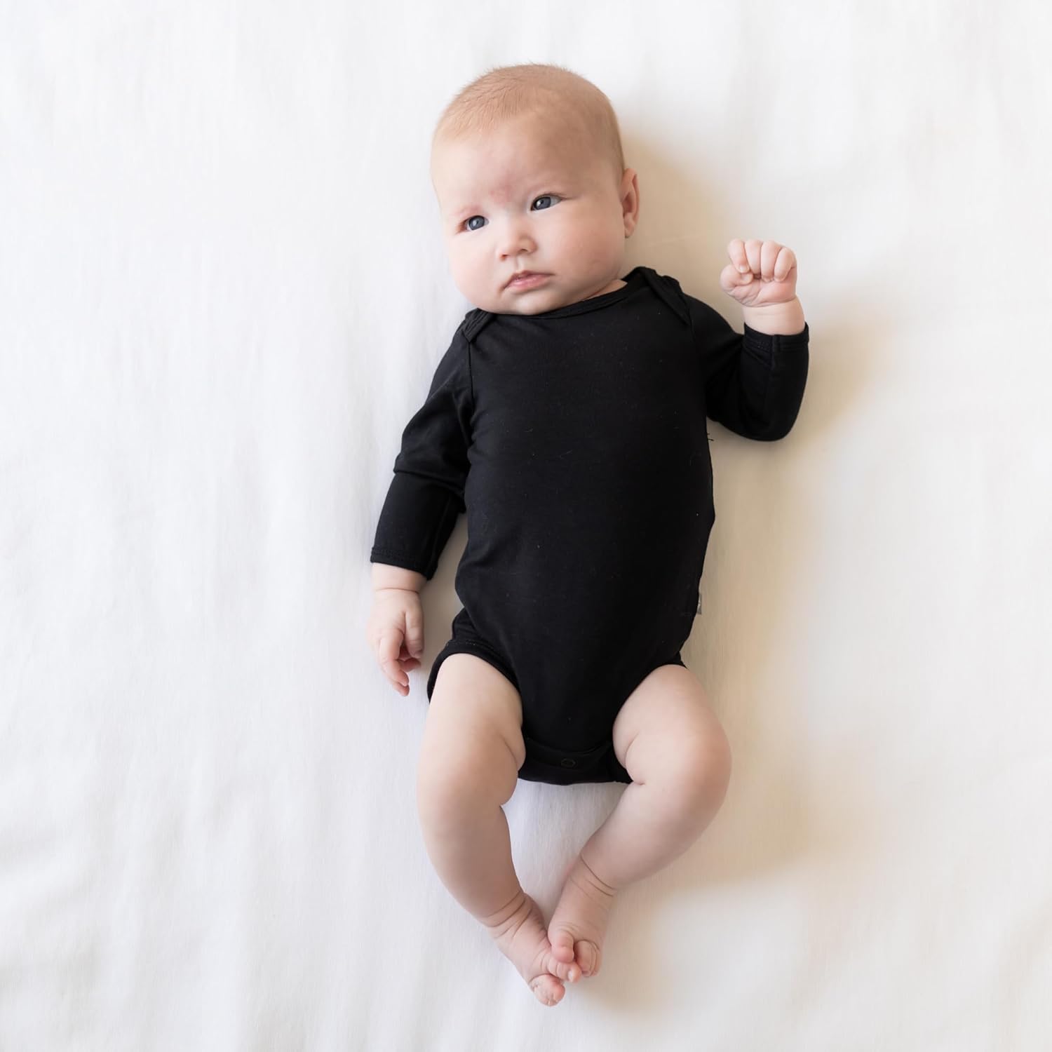 KYTE BABY Soft Bamboo from Rayon Long Sleeve Unisex Bodysuit, 0-24 Months - Image 2