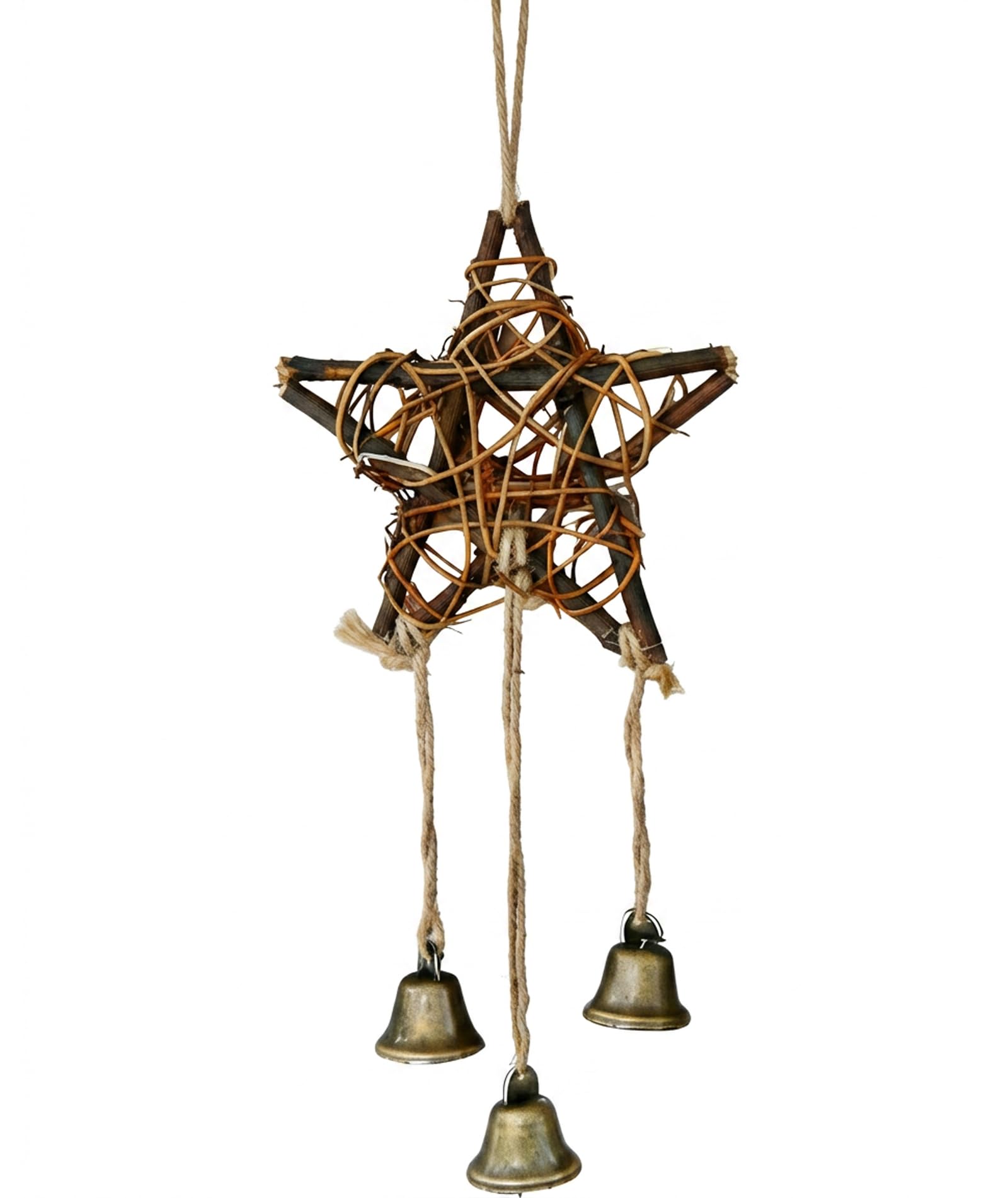 Hanging Bells for Home Decoration, Wind Chime for Balcony and Garden, Wind Chimes for Balcony, Five Point Star Design with Pleasant Sound, Wind Chime for Home, Single Piece Decorative Hanging Bell-image-3