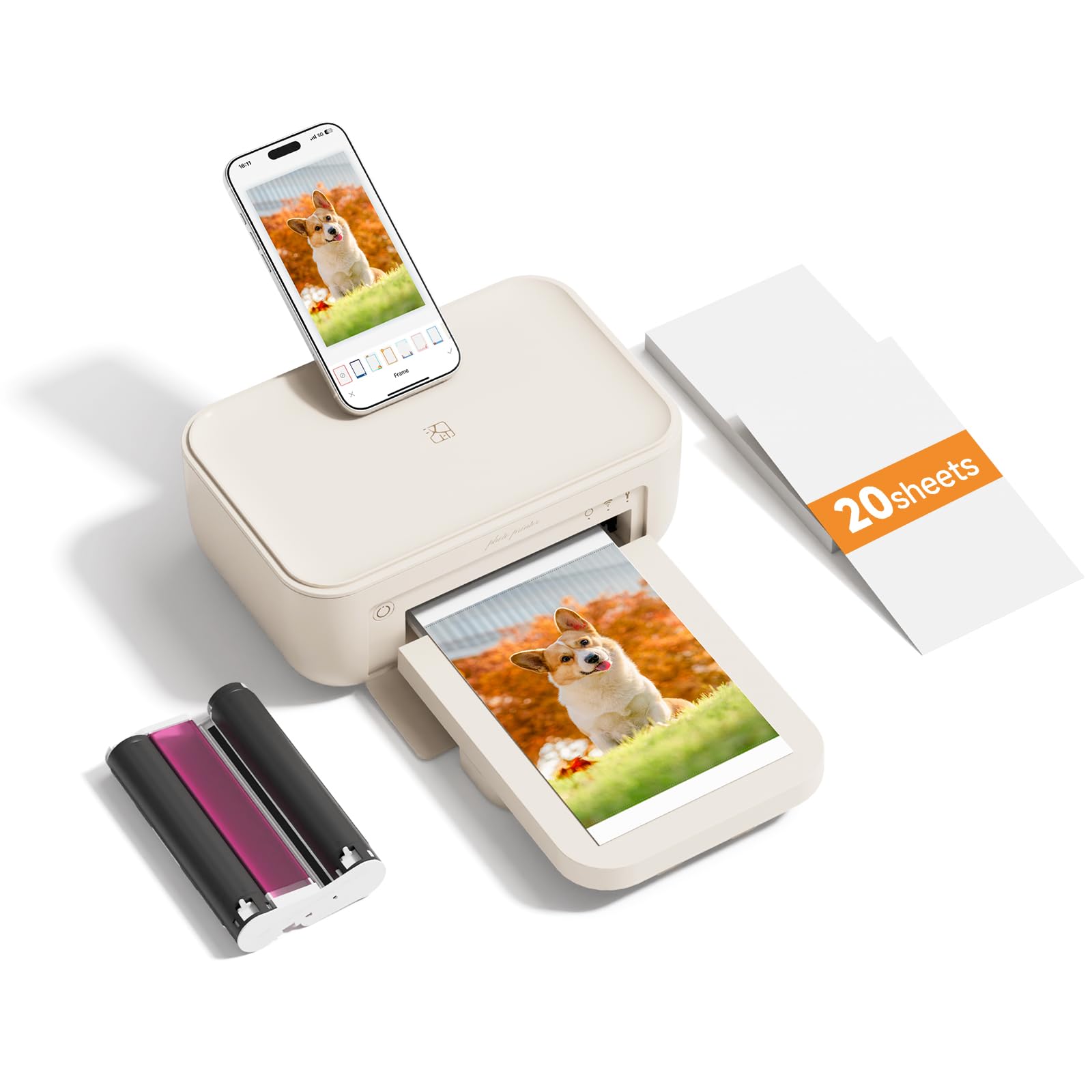 HPRT Beige Starter Photo Printer