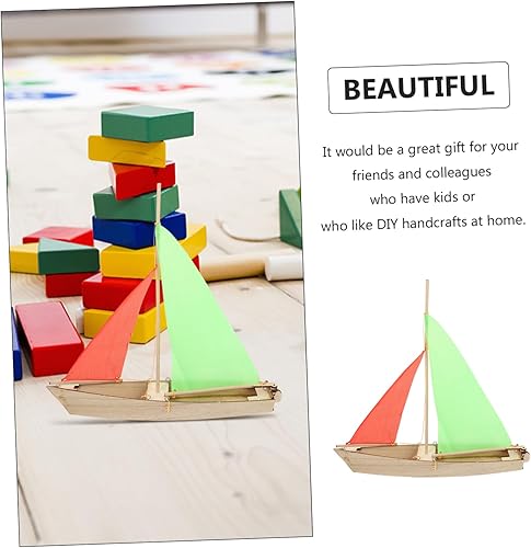 Miniatura 3 de Beavorty Velero educativo para niños, decoración del hogar, rompecabezas 3D, velero náutico, velero de madera, kit de modelo de artesanía, velero