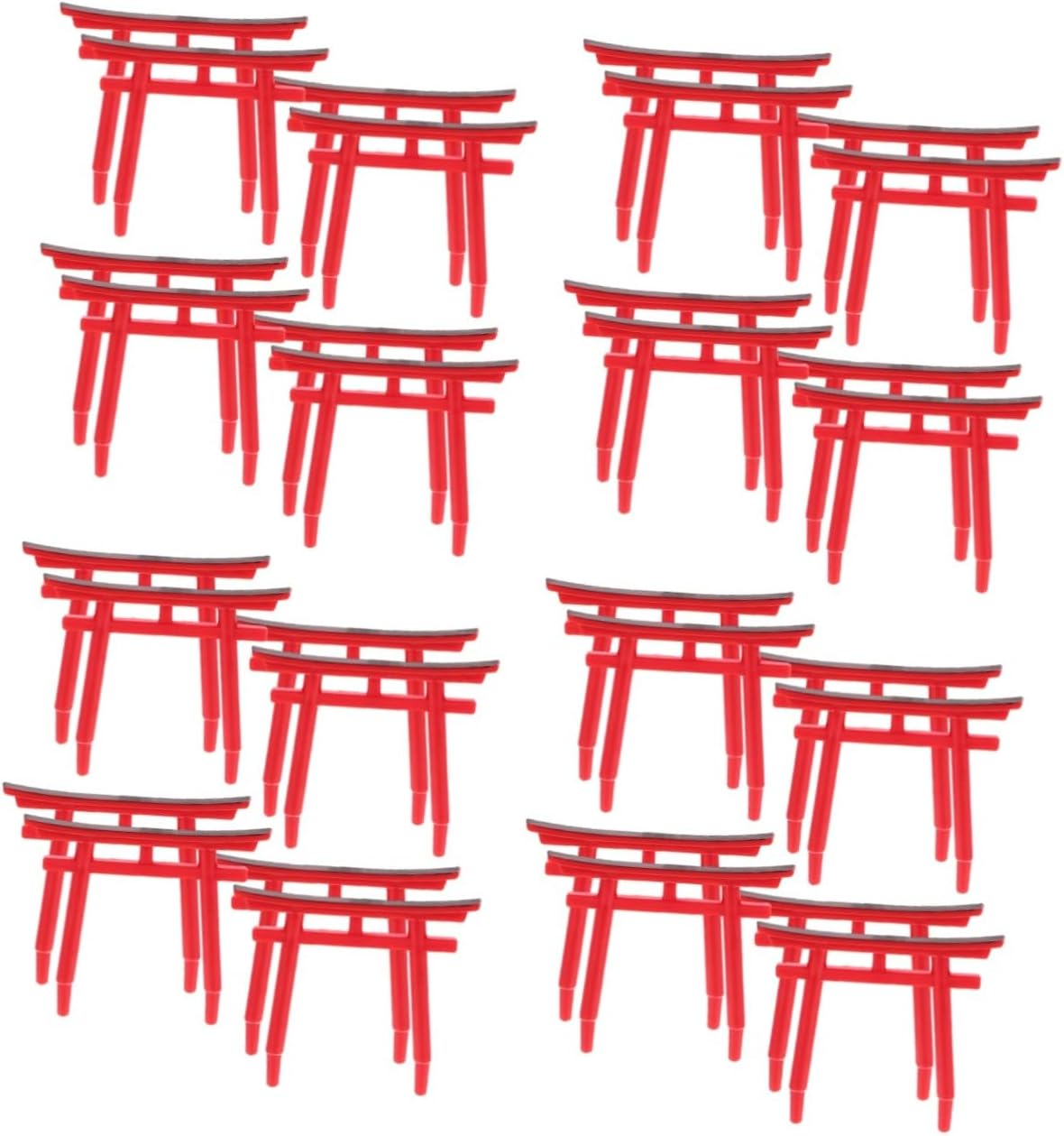 BESPORTBLE 32pcs Japanese Gate Model Elegant Aquarium Ornament for Fish Tank Decoration Unique Garden Statue for Decor Creative -Garden Accessory