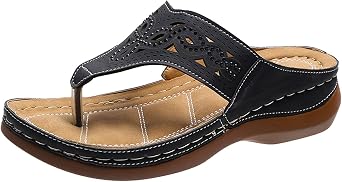 Tatumaie Summer Sandals for Women 2025 Wedge Comfortable Orthopedic Spring Shoes Womens Dressy Casual Walking Flip Flops