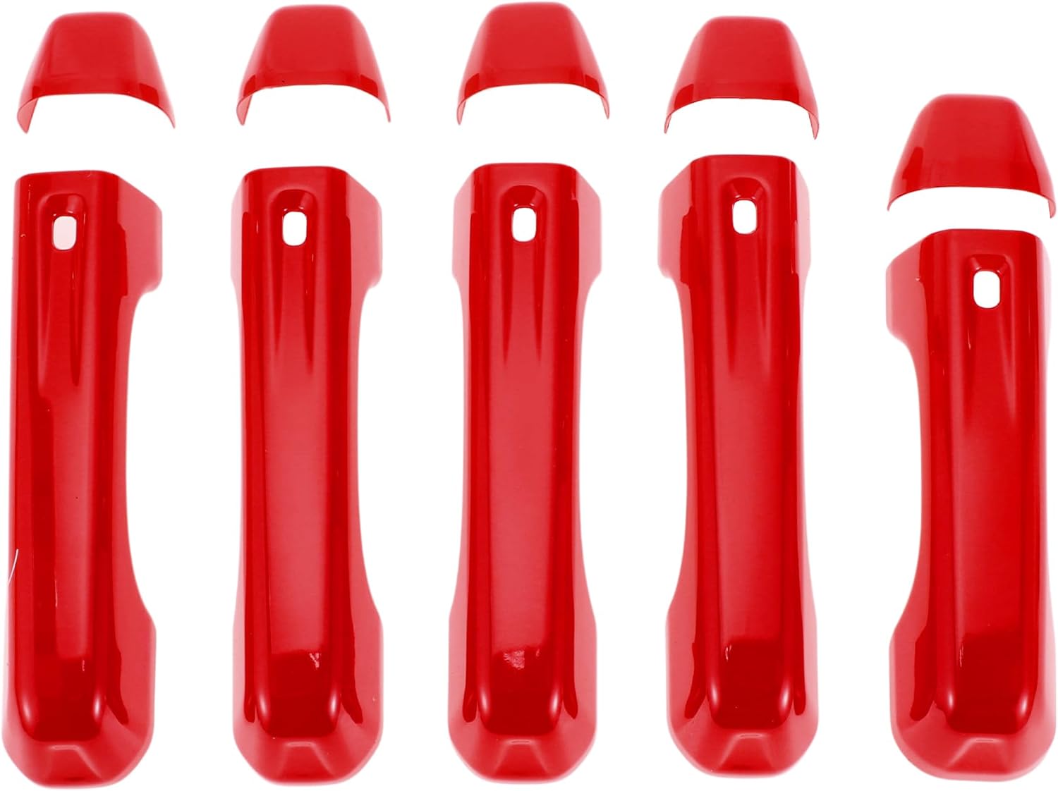 Door Handle Cover Trim for Jeep Wrangler JL JLU 2018-2021 Durable | Tailgate Handle Cover Red 1 Set