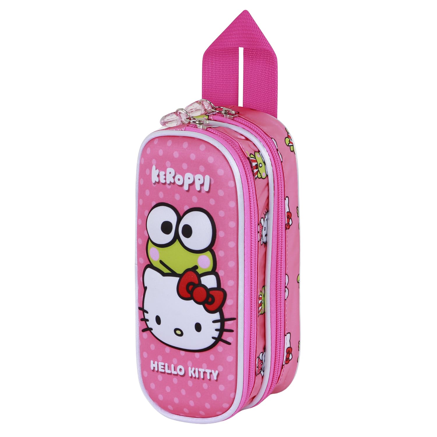 Karactermania Sanrio Hello Kitty Funny-3D Double Pencil Case, Pink, 22 x 10 cm