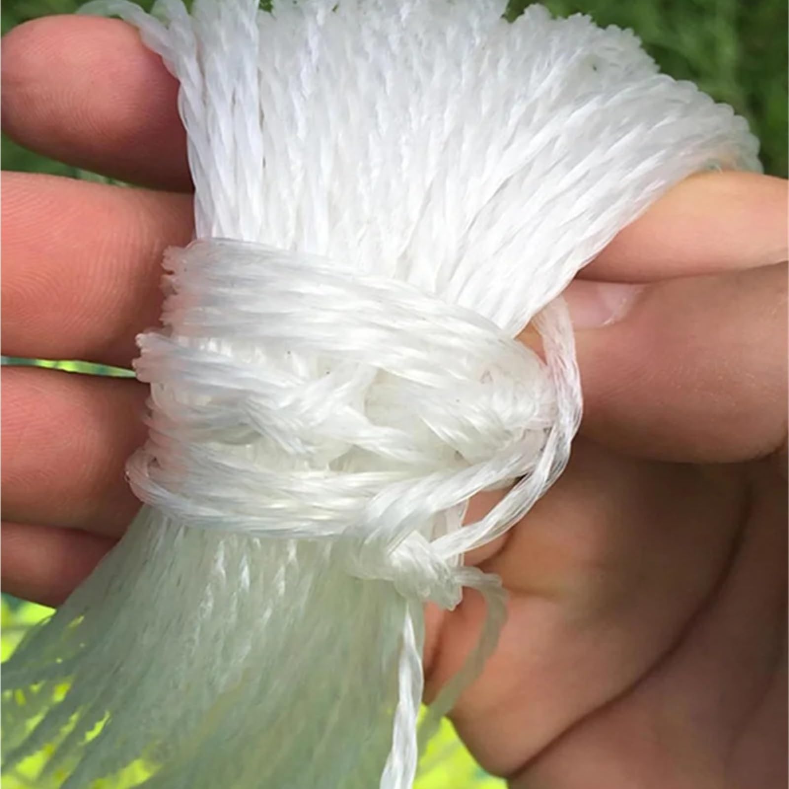 Klebriges Netz Sinkendes Reusennetzwerk aus Nylon | 40 m einlagig mit langem Anhänger und Schwimmer