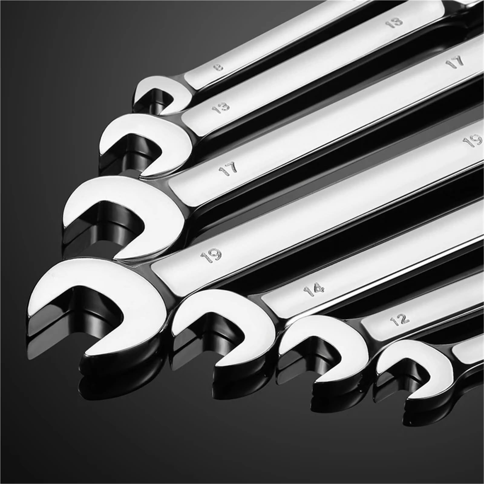Telescopic Ratchet Zestaw kluczy płasko-oczkowych z grzechotką do narzędzia mechanicznego naprawy samochodów motocyklowych klucz dynamometryczny(9PCS)