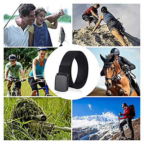 3.8 mm Thickened Real Nylon Belt with YKK Buckle, Heavy Duty Work Breathable Adjustable Casual Belt2