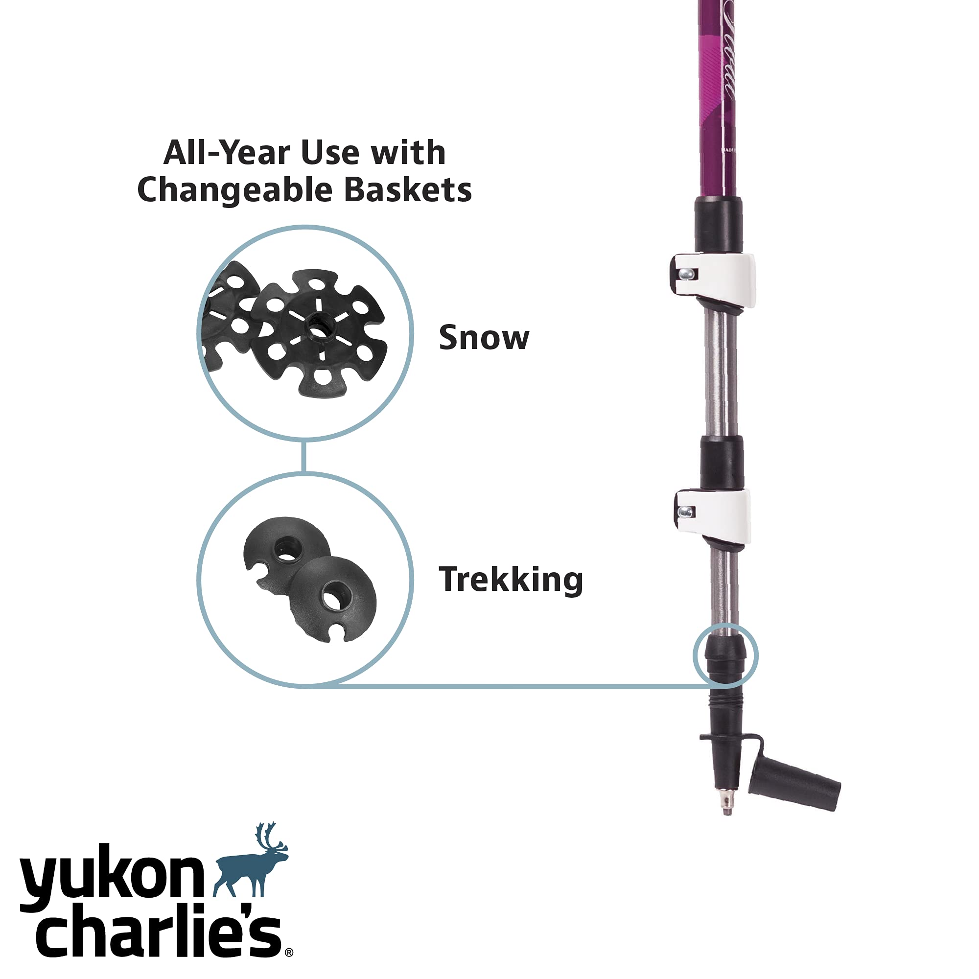 Yukon Charlies Advanced Float kijki trekkingowe