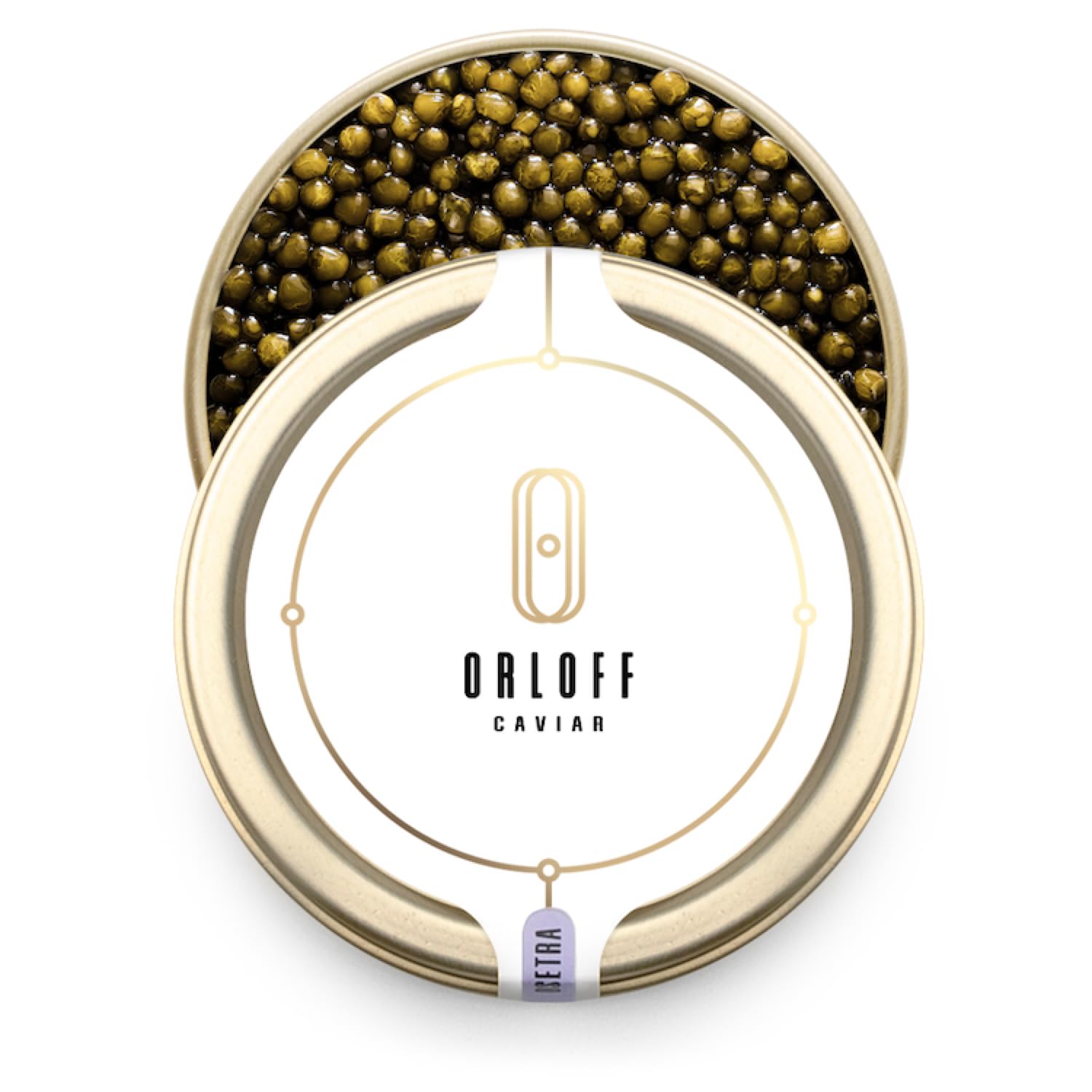 ORLOFF Russian Ostera Black Caviar - 1.75 oz / 50 g – Osetra Malossol Roe - OVERNIGHT SHIPPING