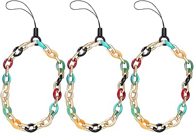 Staqlo 3Pcs Phone Charm Set-Stylish, Unique, Secure Phone Accessories to Decorate Your Phone -Never Lose Your Phone Again-Cute, Fashionable and Trendy - Perfect for Any Phone - Phone Decoration, Phone Strap, Phone Pendant, Phone Jewelry-hch333