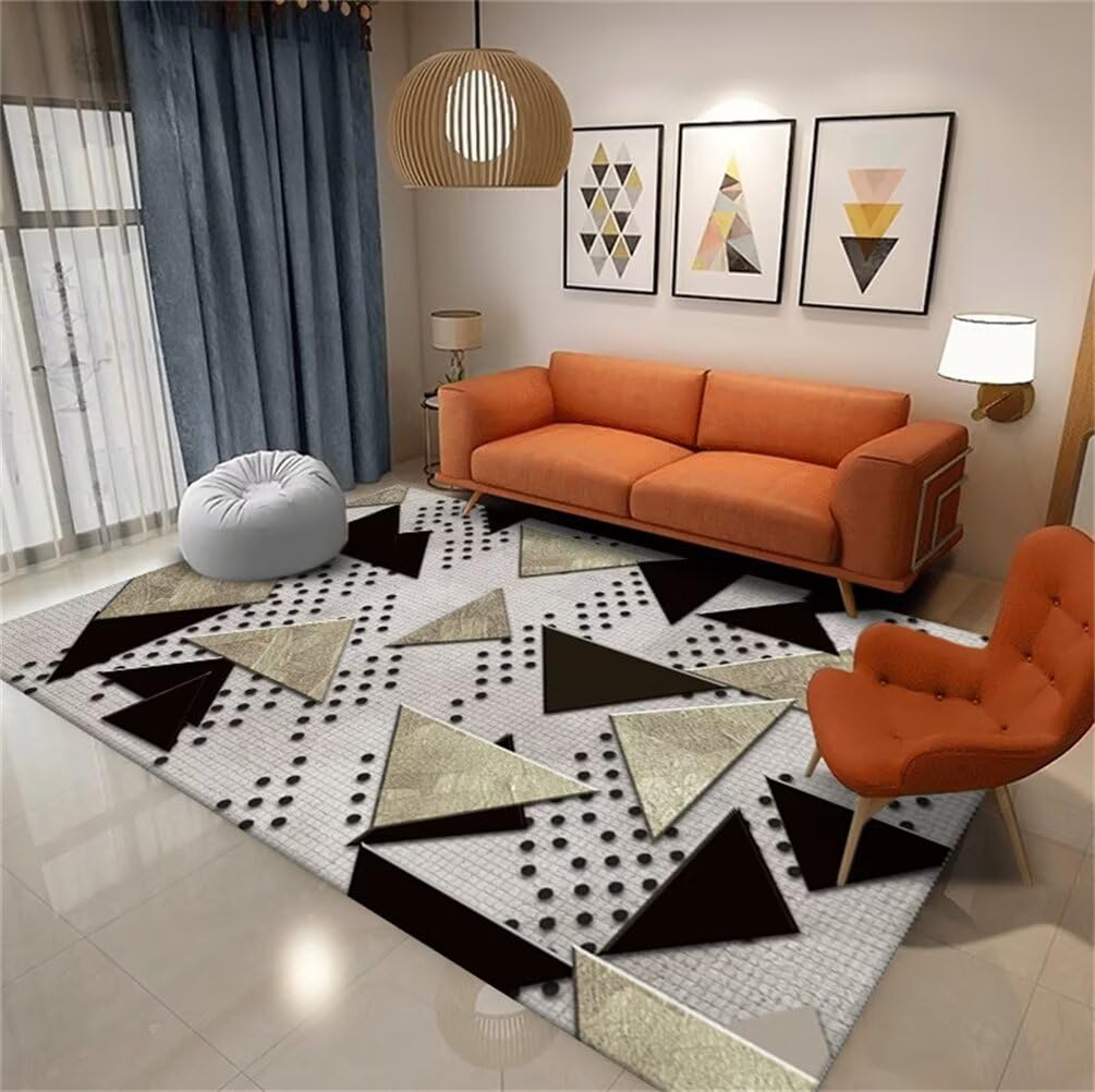 Tapis table basse résistant aux taches pour un entretien facile au salon
