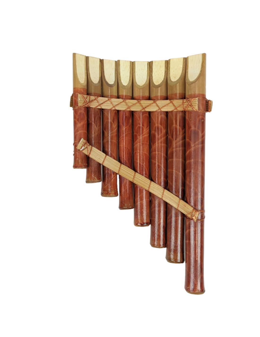 Flûte de Pan en bambou peinte à la main - Instrument de musique