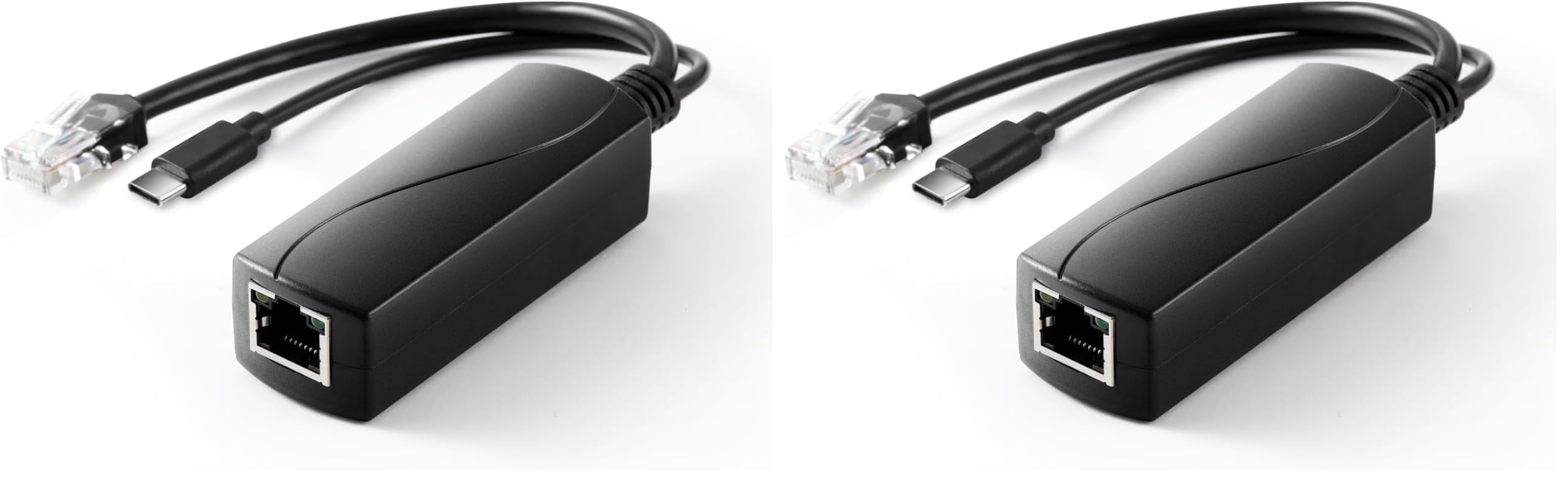 2.5G PoE Splitter 36W 12V/3A, PoE to Type-C 12V/3A Output, 2.5Gbps Ethernet Comply IEEE802.3bt, Plug and Play(TYPEC5712BG) (Pack of 2)