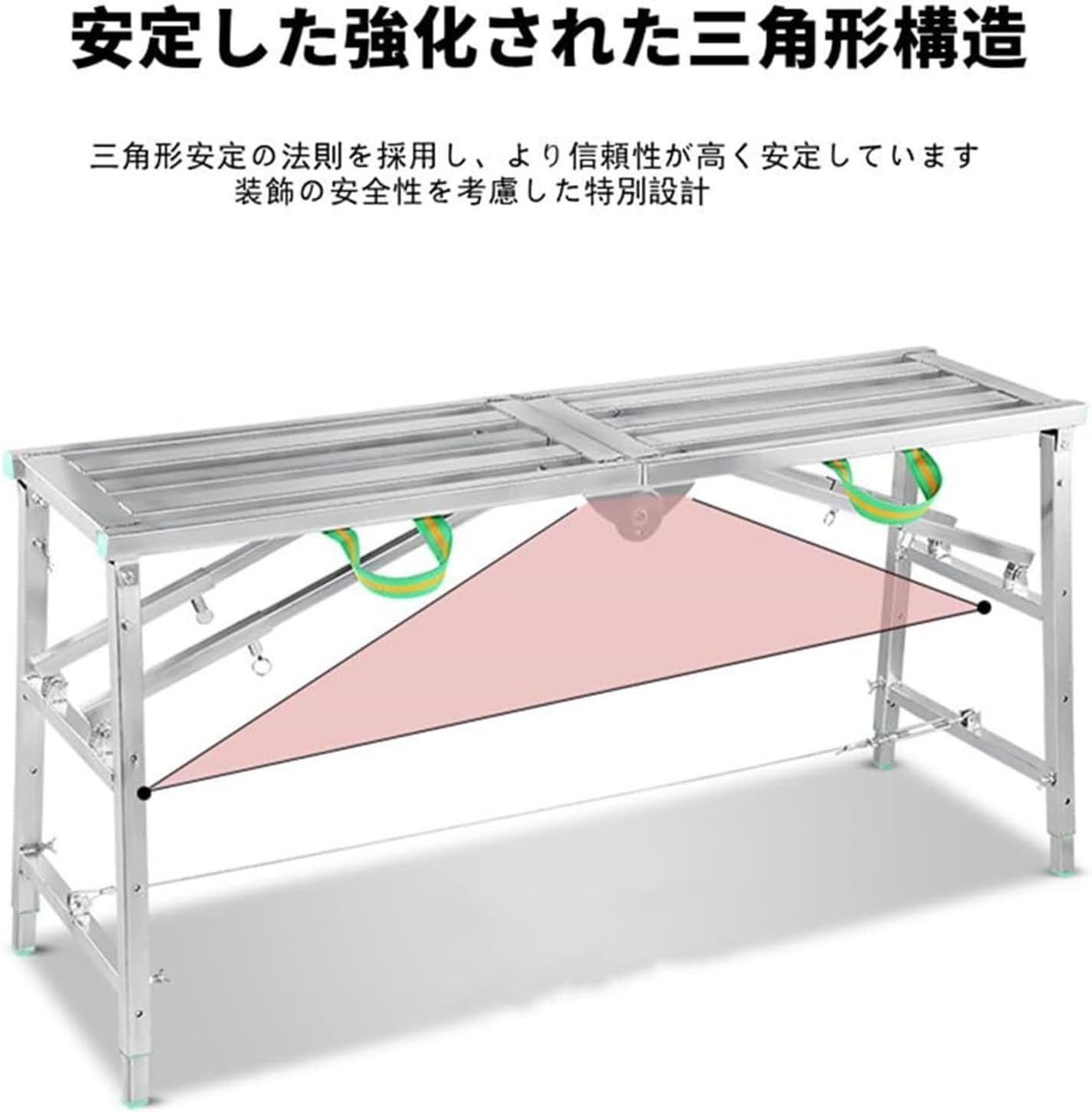 RIKADE アルミ足場台 洗車台 軽量 アルミ脚立 立ち場アルミ 作業台