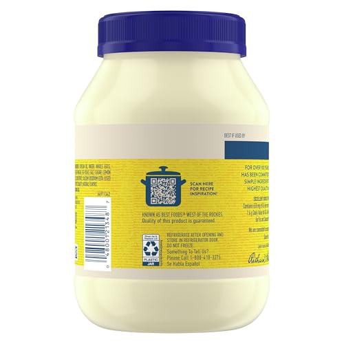 Hellmann's Mayonnaise Real Mayo 1 ct For A Creamy Sandwich Spread or Condiment Rich in Omega-3 ALA, Gluten Free 30 oz - Image 5