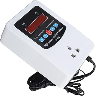 Jauarta 1500W Temperature Humidity Controller Intelligent Digital Display Temperature Humidity Controller with LCD Display Screen Temperature and Humidity Controller (EU Plug 220V)