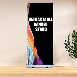 Tiger-Hoo Heavy-Duty Retractable Banner Stand 33.5