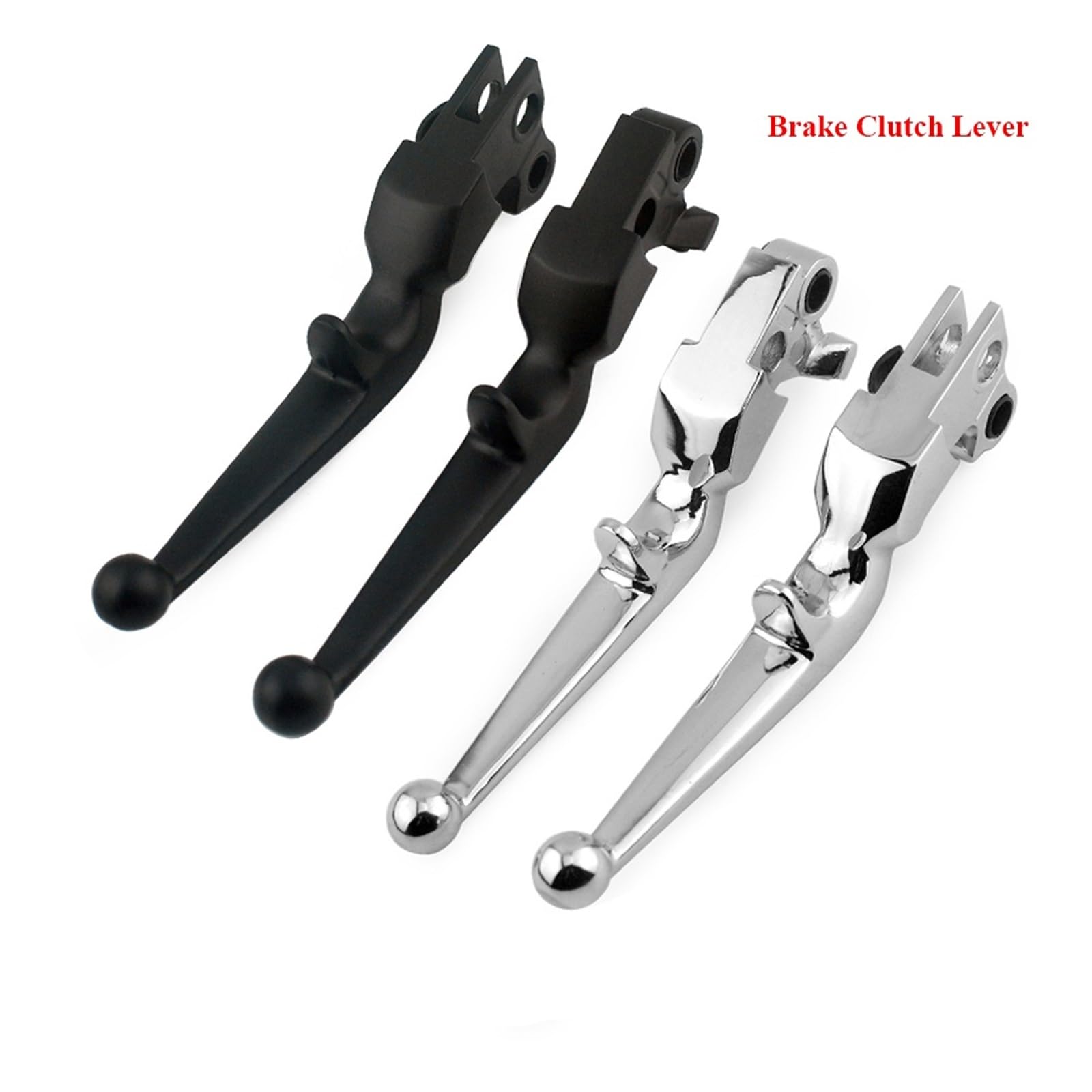 Palanca de embrague freno Palanca de embrague freno motocicleta para Harley, para Sportster, para Touring, Dyna Softail, cable manija(Prata)