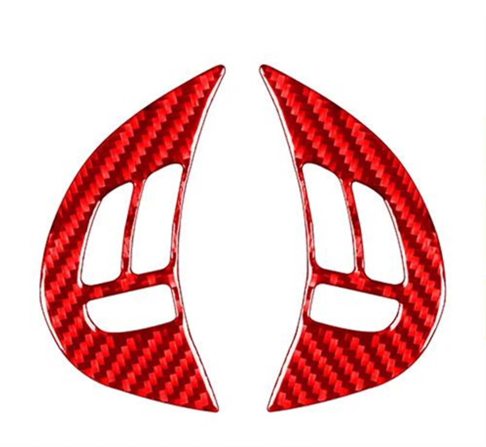Qibbei B Carbon Fiber Car Interior Steering Wheel Utton Cover Trim Sticker For Subaru For Impreza 2009 2010 2011 Stickers(B)