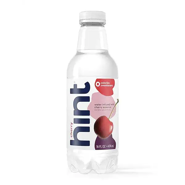 Hint Bottled Water, Cherry - Purified Flavored Water with Zero Calories, Sugar Free, Natural Flavors - 16 Fl Oz 1