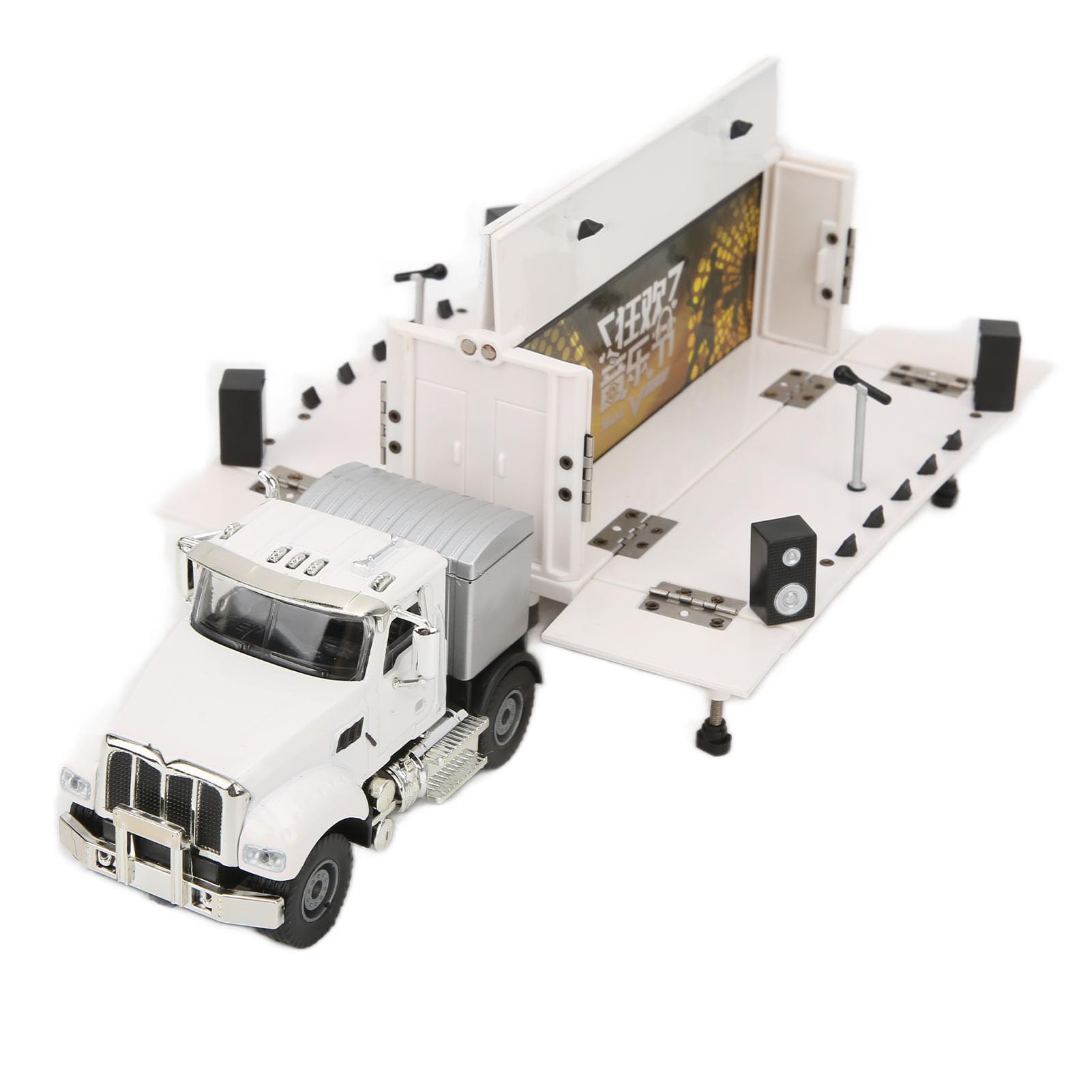 1:50 Modellino di camion per palcoscenico mobile, modellino di camion per roulotte per bambini, giocattolo da collezione e decorazione