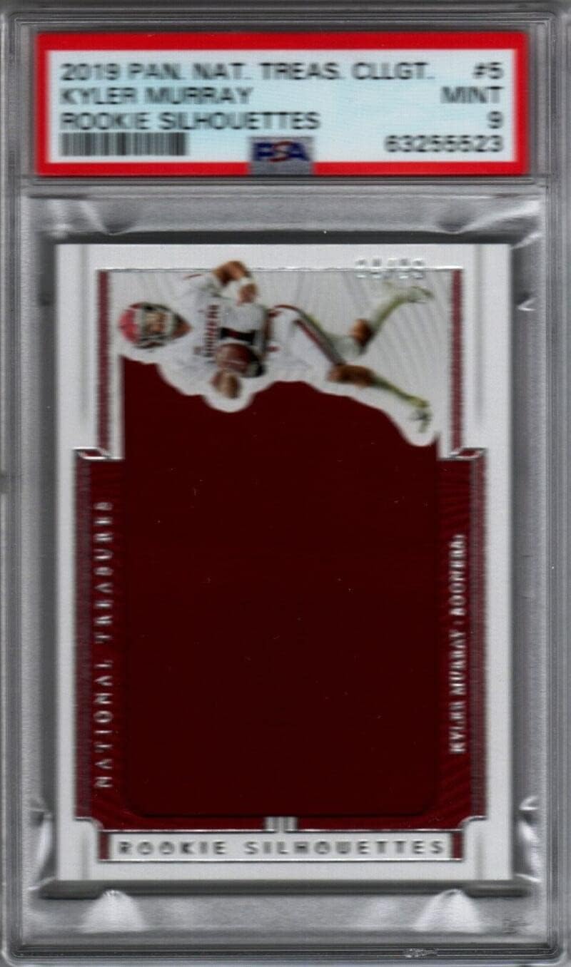 2019 Panini National Treasures #5 Kyler Murray RC Rookie PATCH Jersey 84/99 NFL Football Trading Card Graded PSA 9 (MINT) Arizona Cardinals