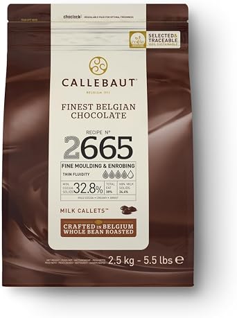 CALLEBAUT 2665 High Milk Chocolate 5.5 lbs 2.5 kg