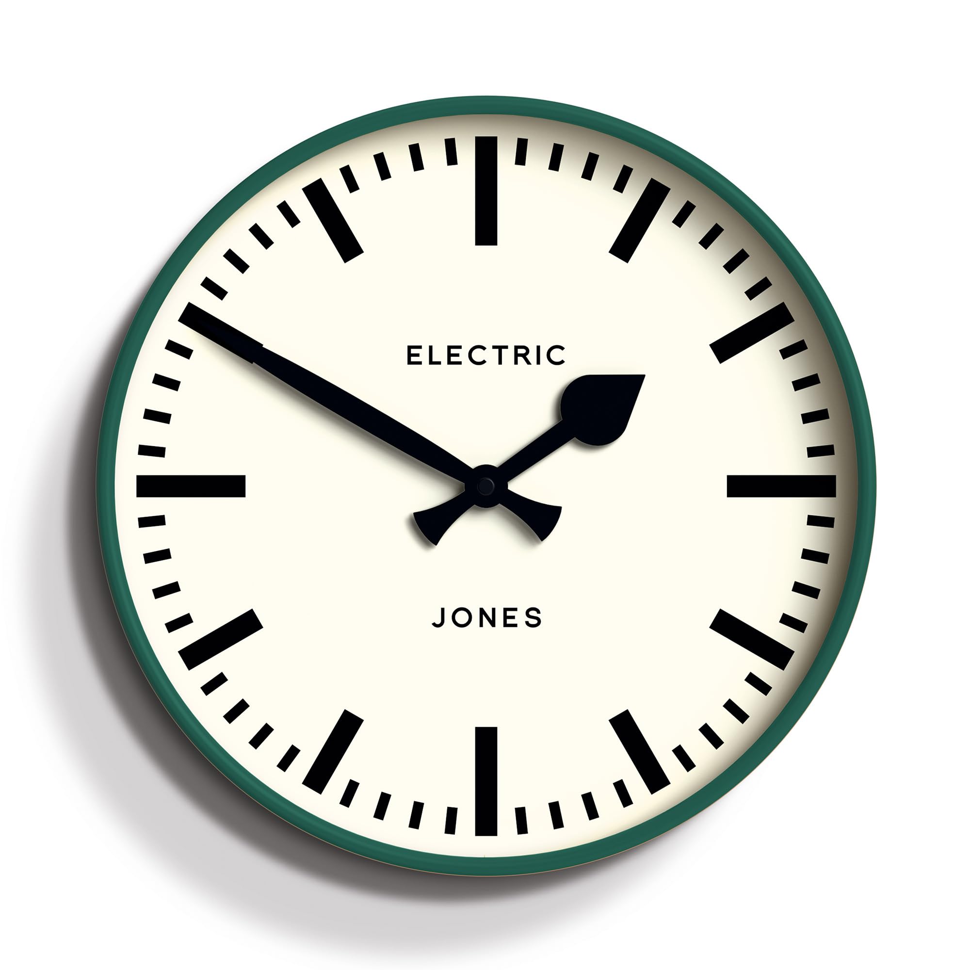 Jones Clocks® Tiger wall clock, Dark Green, 30 x 30 x 4.5 cm
