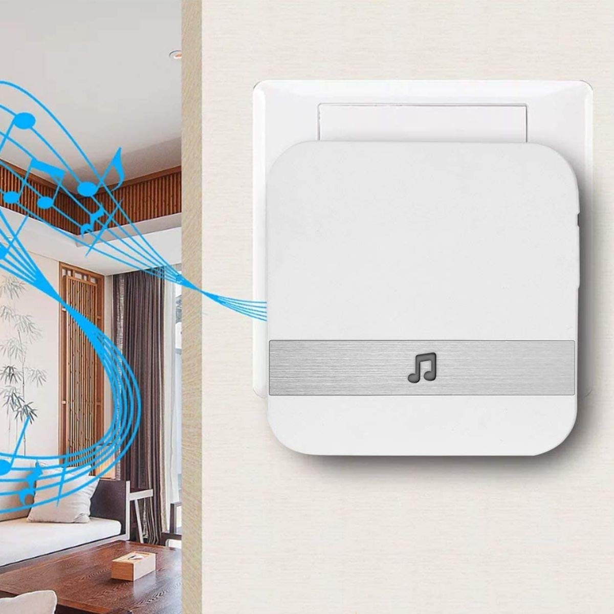 MILLARCO Timbre de Video, IP33 Resistente al Agua para Exteriores Video Door Bell 720P HD WiFi cámara de vigilancia con batería, vídeo en Tiempo Real, conversación bidireccional y aplicación de