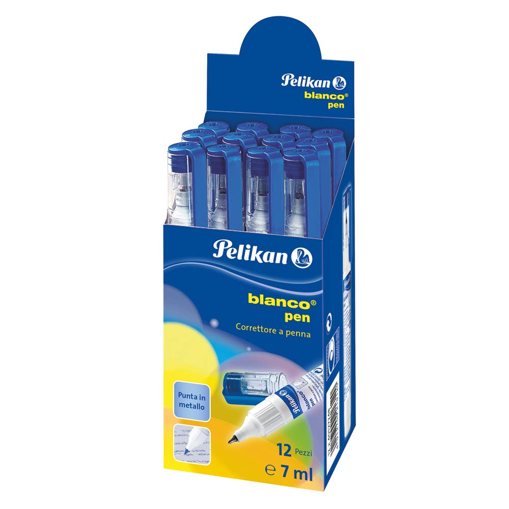 Pelikan Correttore A Penna Bianco - Confezione Da 12 Pezzi | Bianchetto Liquido Con Punta Metallica | Per Scuola E Ufficio - Foto 9