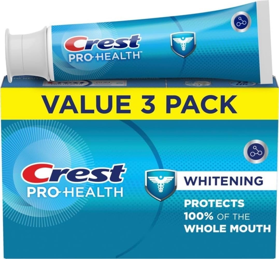 Base Pro-Health Whitening Toothpaste (4.3oz) Triple Pack, Teeth Whitening