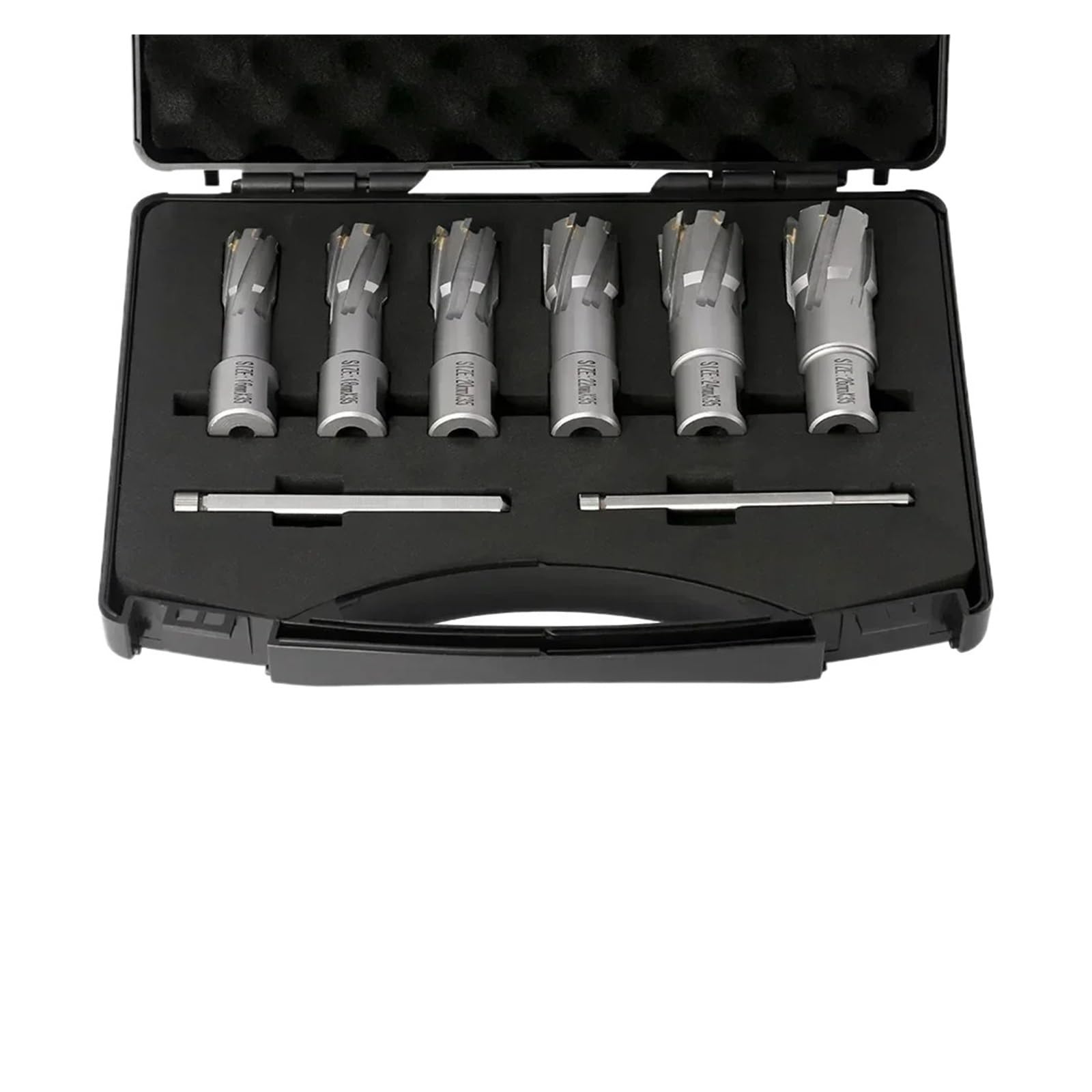Juego De 6 Brocas De Acero Inoxidable De 6-26 Mm X 35 Mm Con Núcleo Hueco De Carburo Y Fresa Anular TCT For Carpintería.