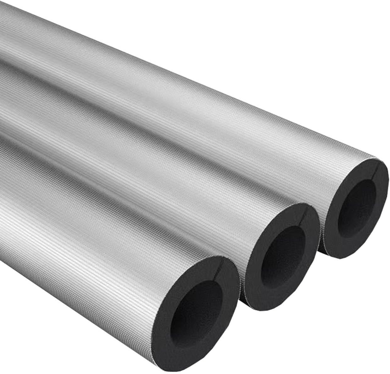 Rubber-Plastic Pipe Antifreeze Insulation Sleeve, Fireproof Insulation Cotton, for Cold and Hot Water Pipes(114mm*20mm*1m)